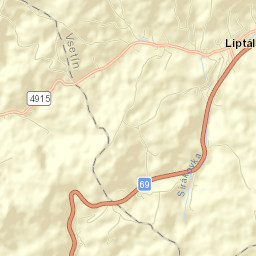 Liptál Street Map