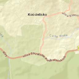 Kościelisko Street Map