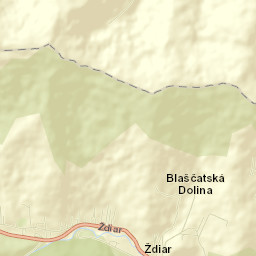 Ždiar Street Map