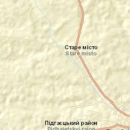 Pidhaytsi Street Map