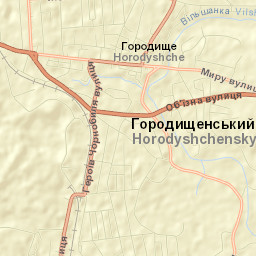 Horodyshche Street Map