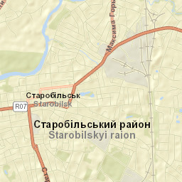 Starobil’s’k Street Map