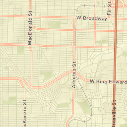 Arbutus Ridge Street Map