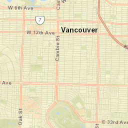Vancouver Street Map