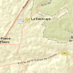 La Saussaye Street Map