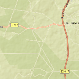 Fleurines Street Map