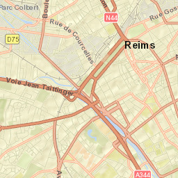 Reims Street Map