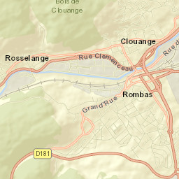Clouange Street Map