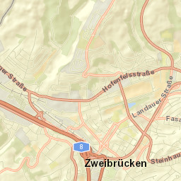 Zweibrücken Street Map