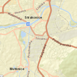 Strakonice Street Map