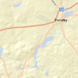 Počátky Street Map