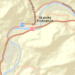 Oravský Podzámok Street Map