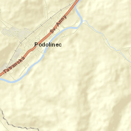 Podolínec Street Map