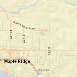 Maple Ridge Street Map