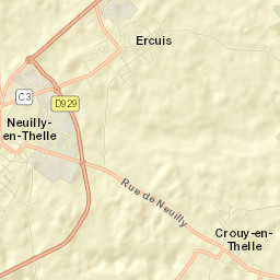 Ercuis Street Map