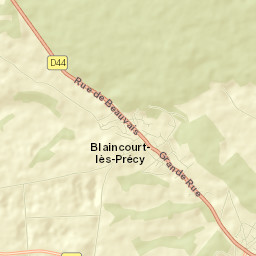 Blaincourt-lès-Précy Street Map
