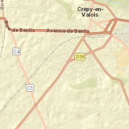 Crépy-en-Valois Street Map