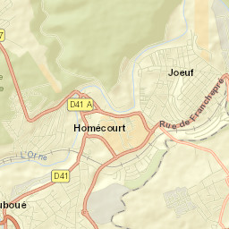 Jœuf Street Map