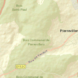 Pierrevillers Street Map