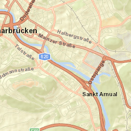 Saarbrücken Street Map