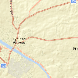 Týn nad Vltavou Street Map