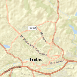 Třebíč Street Map