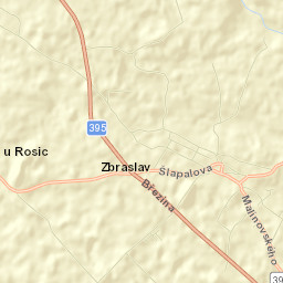 Zbraslav Street Map