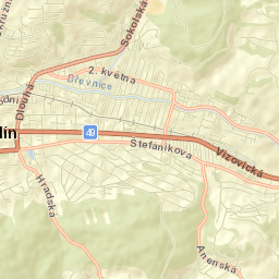 Zlín Street Map