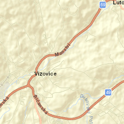 Vizovice Street Map