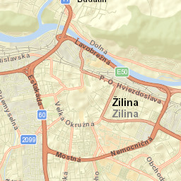 Žilina Street Map