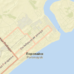 Poronaysk Street Map