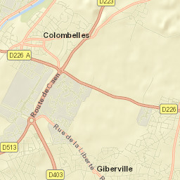 Colombelles Street Map