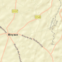 Moyaux Street Map