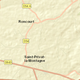 Saint-Privat-la-Montagne Street Map