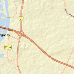 Argancy Street Map