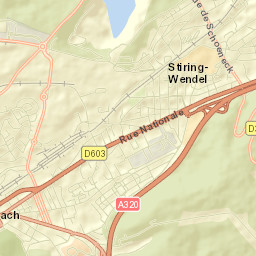 Stiring-Wendel Street Map