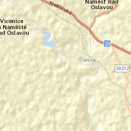 Náměšť nad Oslavou Street Map
