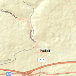 Podolí Street Map
