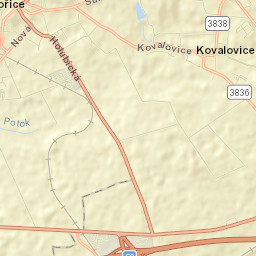 Pozořice Street Map