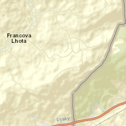 Francova Lhota Street Map