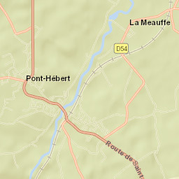 Pont-Hébert Street Map