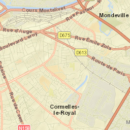 Mondeville Street Map
