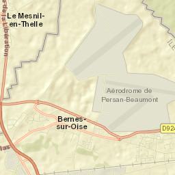 Bruyères-sur-Oise Street Map