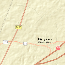 Péroy-les-Gombries Street Map