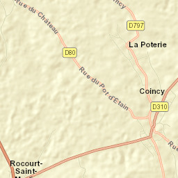 Coincy Street Map