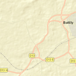 Batilly Street Map