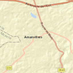 Amanvillers Street Map