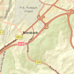 Morsbach Street Map