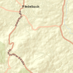 Pfedelbach Street Map