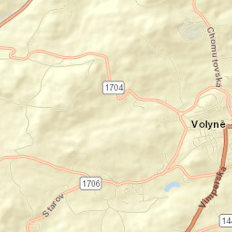 Volyně Street Map